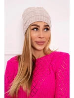 Fleecová čiapka Marta K231 light beige