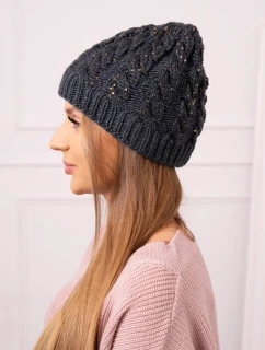 Dámska čiapka Kalina K362 graphite+black