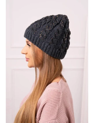 Dámska čiapka Kalina K362 graphite+black