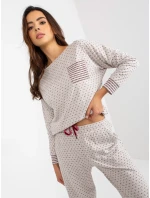 Pyžamo BR PI 9114 svetlo béžové