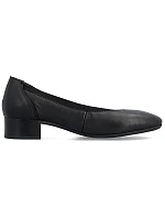 Dámske kožené lodičky 43452-00 black - Rieker Dámske kožené lodičky 43452-00 black - Rieker
