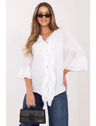 Košeľa s dlhým rukávom model 226240 Taliansko Moda Košeľa s dlhým rukávom model 226240 Taliansko Moda