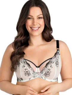 Dámska podprsenka 840 Black & white - GORSENIA