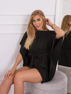 Nadrozmerné netopierie šaty čierne