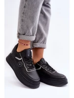 Damskie Buty Sportowe Sneakersy Big Star MM274232 Czarne