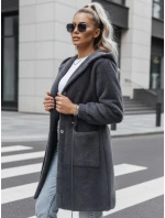 Dámsky kabát MELBY sivý FashionStreet NY0479 Dámsky kabát MELBY sivý FashionStreet NY0479