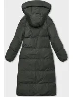Dámska dlhá hrubá vojenská bunda s kapucňou (5M3163-136)