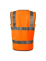 Unisex reflexná vesta HV Bright (fluorescenčná oranžová)