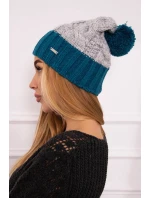 Fleecová čiapka Paris K212 grey+marine