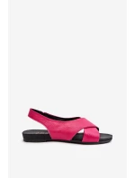 Zazoo 40407 Dámske kožené sandále Fuchsia