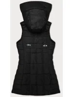 Čierna dámska vesta s kapucňou S'West (B8225-1)
