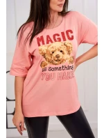 Kúzelná blúzka s marhuľovou potlačou