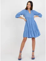 Šaty D73761M30214C modré Šaty D73761M30214C modré