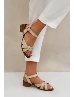 Sandále na podpätku model 210706 Vykročte štýlovo