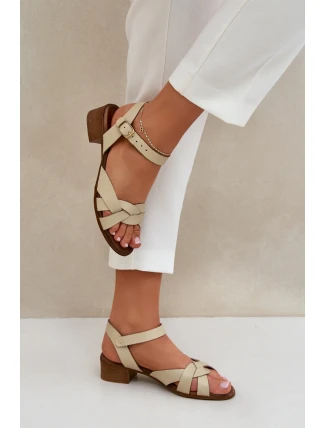 Sandále na podpätku model 210706 Vykročte štýlovo