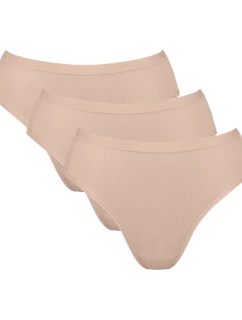 Dámske nohavičky GO Daily Cotton Tai 3P - BROWN - SLOGGI BROWN - SLOGGI