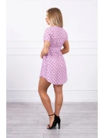 Bodkované šaty fialové