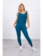 Nohavice/oblek s nápisom selfie marine Nohavice/oblek s nápisom selfie marine