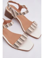 Dámské sandály na klíně bílé Sabela
