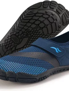 Plavecká obuv Agama tm. modrá-čierna - AQUA SPEED