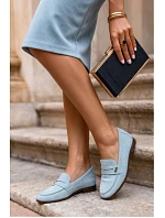 Dámske semišové mokasíny Prestelle blue Dámske semišové mokasíny Prestelle blue