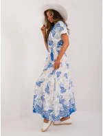 Dámske šaty DHJ SK 19276.10X Tmavo modré s bielou - FPrise Dámske šaty DHJ SK 19276.10X Tmavo modré s bielou - FPrise