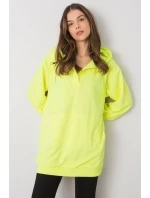 Dámska mikina Model EM-BL-ES-21-528.12X Fluo Yellow - Ex Moda Dámska mikina Model EM-BL-ES-21-528.12X Fluo Yellow - Ex Moda