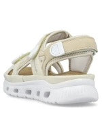 Pohodlné sandále na suchý zips Rieker W RKR691 beige
