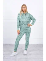 Tlačená sada tmavo mätová Tlačená sada tmavo mätová