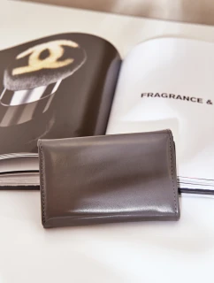 Lakierowany Portfel Damski Ciemnoszary Rahner