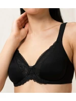 Dámska podprsenka Modern Lace+Cotton Bra W - BLACK black 0004 - TRIUMPH