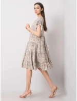 Dámske voľné šaty s volánom awd0465 - FPrice