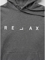 Pánska mikina s kapucňou RELAX, tmavošedá, FashionStreet NX0001BX Pánska mikina s kapucňou RELAX, tmavošedá, FashionStreet NX0001BX