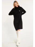 Dámske pletené šaty DREB610-020 Black - Monnari