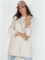 Dámska prechodná bunda KELION beige FashionStreet TY4152 Dámska prechodná bunda KELION beige FashionStreet TY4152