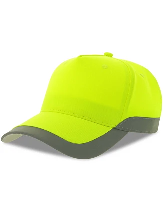 Atlantis Headwear Helpy-S 5-panelová bezpečnostná čiapka 33.0280 žltá fluo Atlantis Headwear Helpy-S 5-panelová bezpečnostná čiapka 33.0280 žltá fluo