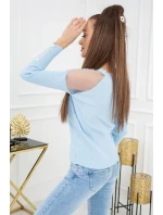 Sveter Eliza Tulle MCY02679 Baby Blue - Vittoria Ventini