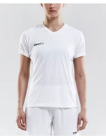 Craft Teamwear Squad Go Jersey Solid W Dámske športové tričko s výstrihom do V 82.5566 jasne červená Craft Teamwear Squad Go Jersey Solid W Dámske športové tričko s výstrihom do V 82.5566 jasne červená