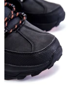 Męskie Buty Trekkingowe Ocieplane Cross Jeans KK1R4018C Czarne