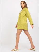 Dámsky kabát DHJ MA 15286 horčicový Dámsky kabát DHJ MA 15286 horčicový