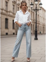 Dámske džínsové nohavice s kamienkami DIAMONTI modré FashionStreet UY2475