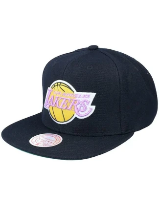 Mitchell & Ness NBA Los Angeles Lakers Top Spot Snapback Hwc Lakers Cap HHSS2976-LALYYPPPBLCK