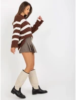 Dámsky sveter EM SW 1018 01.26P hnedý