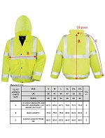 Result R 217X Bezpečnostná zimná bunda „Blouson“ 30.217X fluorescenčná oranžová