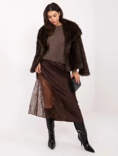 Sukňa MI SD 3287.36 hnedá