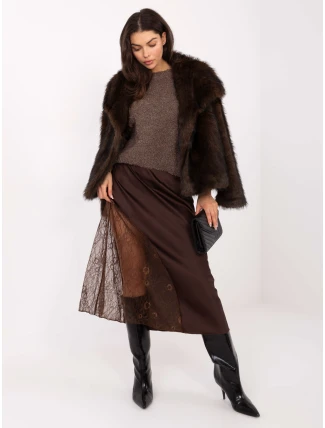 Sukňa MI SD 3287.36 hnedá
