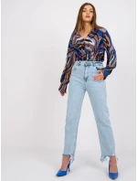 Blúzka DHJ BZ 15201.30 šedá čierna