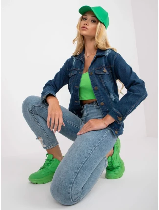 Dámska bunda RO KR CKT 4006 tmavo modrá Dámska bunda RO KR CKT 4006 tmavo modrá