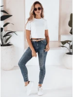 Dámske skinny džínsy námornícka modrá FashionStreet UY2818 Dámske skinny džínsy námornícka modrá FashionStreet UY2818