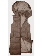Dámska vesta S'West Dark Beige Quilted Down (B8223-12)